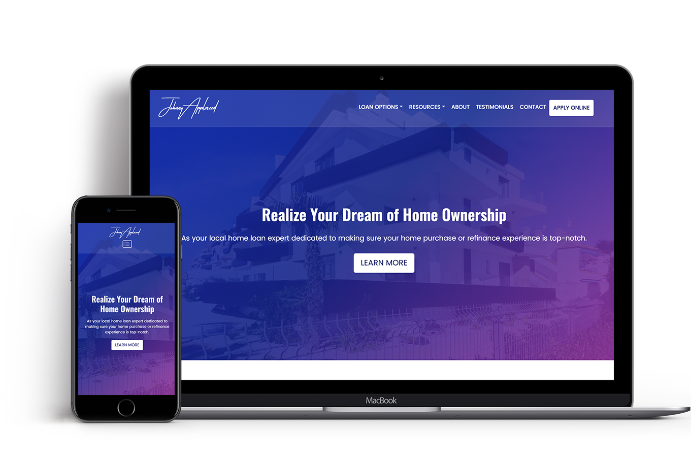 Mobile Responsive Loan Officer Websites